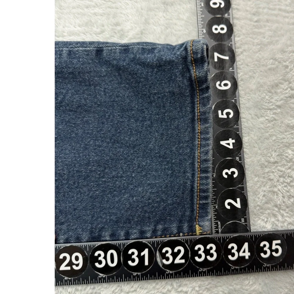 True Religion Jeans Mens 32X33 Blue Geno Relaxed Slim Stretch World Tour Dark